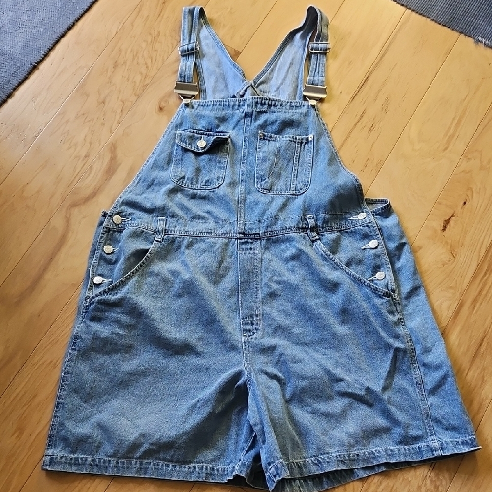 Adriana Sport Light Blue Denim Overalls - Picture 1 of 5